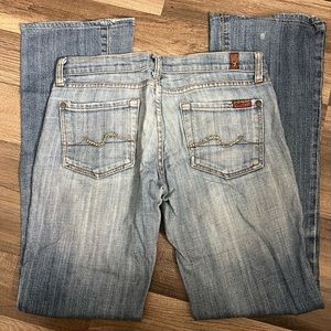 Seven 7 For All Mankind Studded Pocket Bootcut Women’s Jeans Size 27
